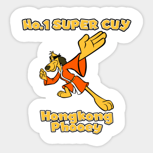 No 1 Super Guy Hong Kong Phooey Sticker